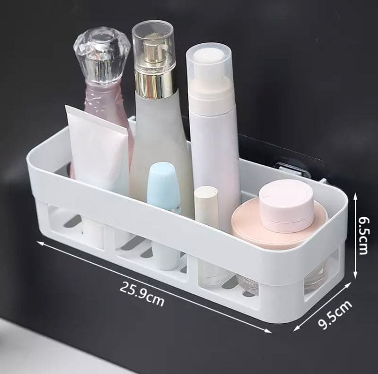 Traceless Paste Bathroom Shelf, Toilet Adhesive Shampoo Gel Storage Basket, Bathroom Corner Shower Shelf Rack, Wall-mounted Storage Rack, Stick-up Wall Sucker Plastic Organizer, Plastic Rack for Kitchen & Bathroom Traceless Paste Bathroom Shelf, Toilet Adhesive Shampoo Gel Storage Basket, Bathroom Corner Shower Shelf Rack, Wall-mounted Storage Rack, Stick-up Wall Sucker Plastic Organizer, Plastic Rack for Kitchen & Bathroom